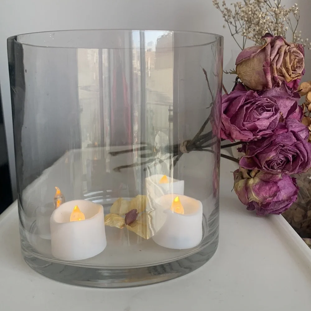 Anthropologie clear glass